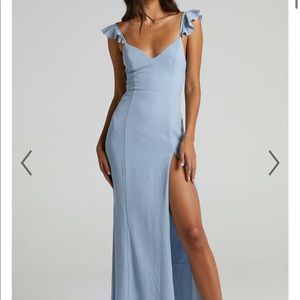 Light blue prom dress